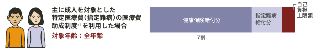 利用可能な医療費に対する支援制度