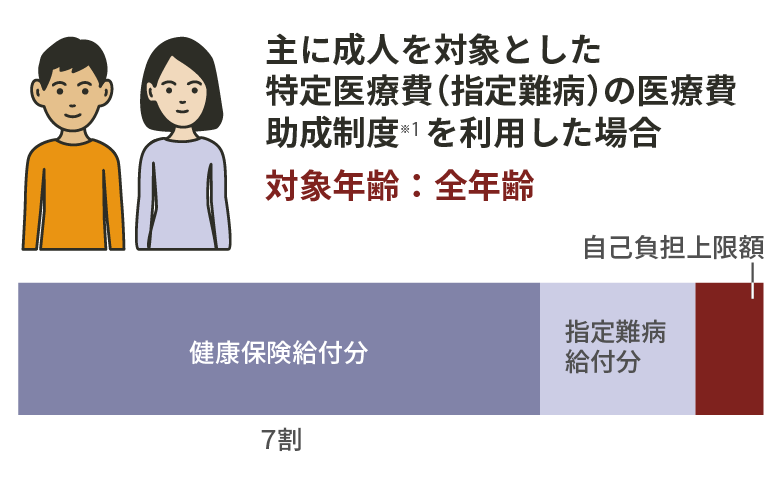 利用可能な医療費に対する支援制度