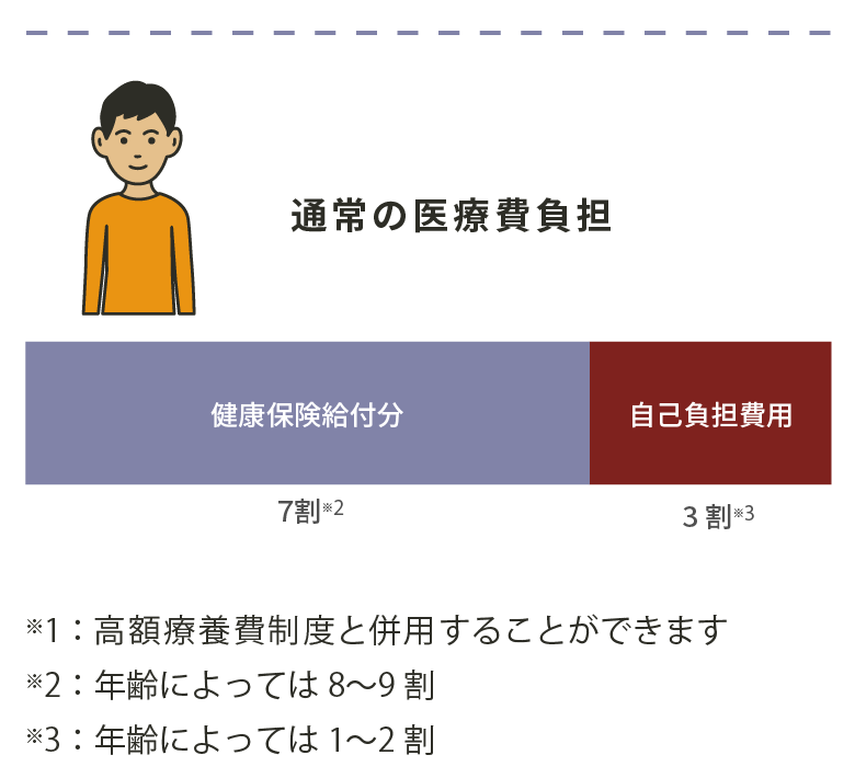 利用可能な医療費に対する支援制度